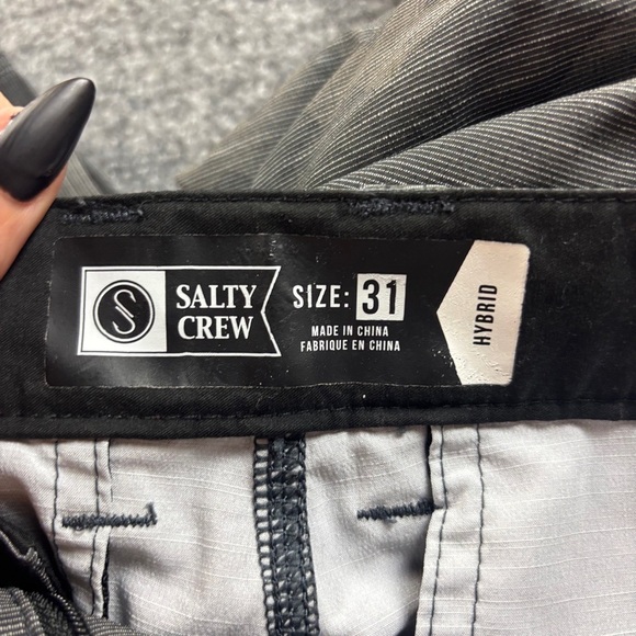 SALTY CREW Men’s Hybrid Grey Stripe Camo Swim Shorts size: 31 - Picture 8 of 10